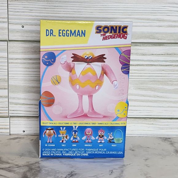 Sonic The Hedgehog 2.5" Easter Figures Sonic Tails Knuckles Rose Pocky Dr Eggman - Picture 11 of 13